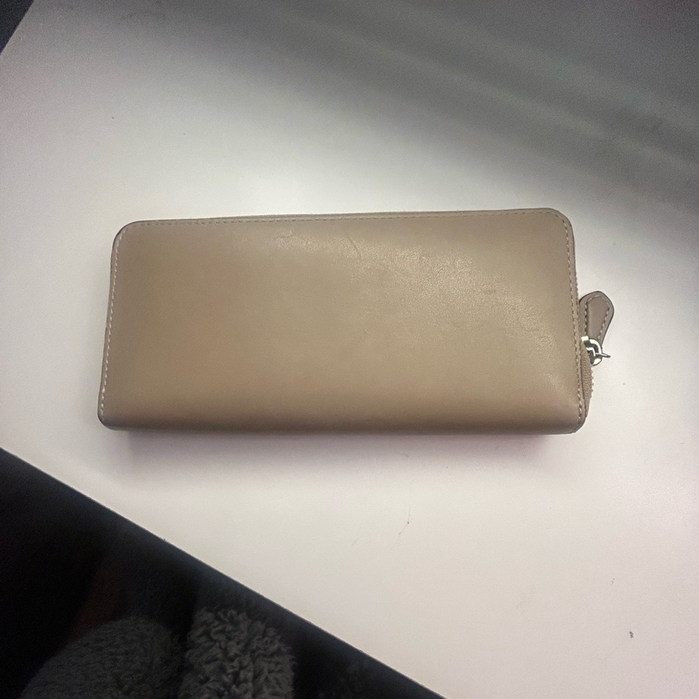 Coach Beige Floral Embellished Wallet - Picture 2 of 3